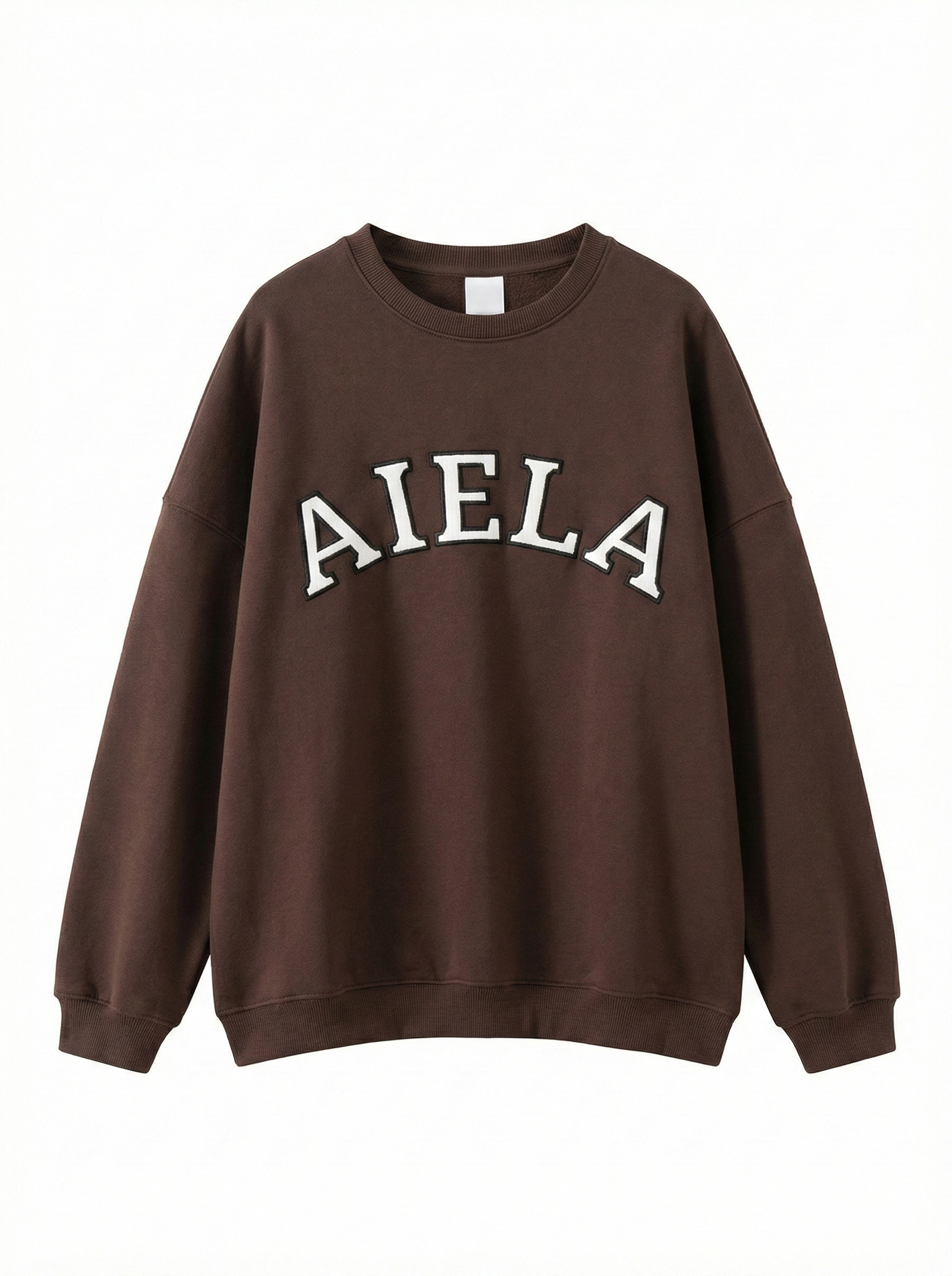 Oversized Crew Neck – Mocha Mousse