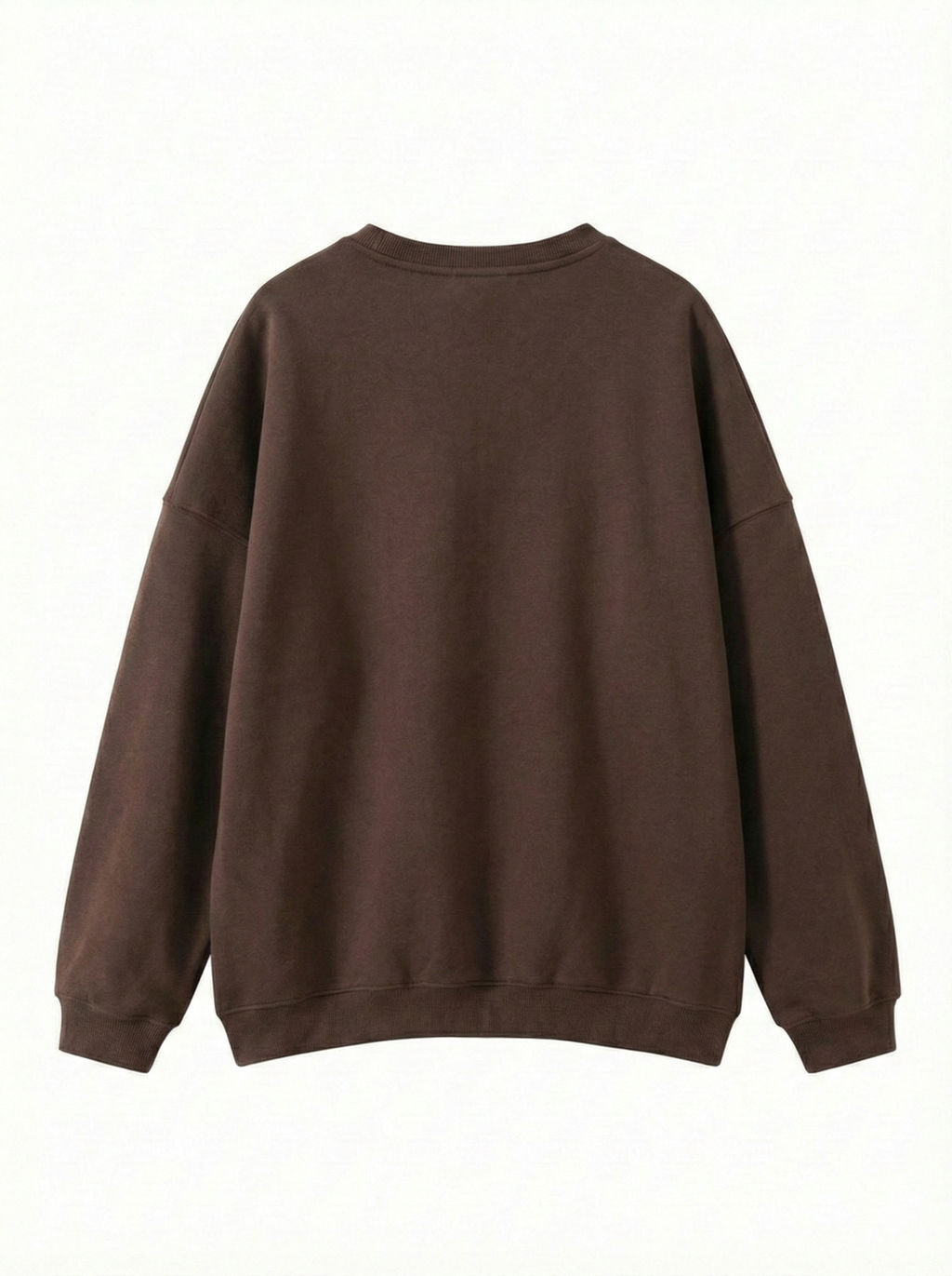 Oversized Crew Neck – Mocha Mousse