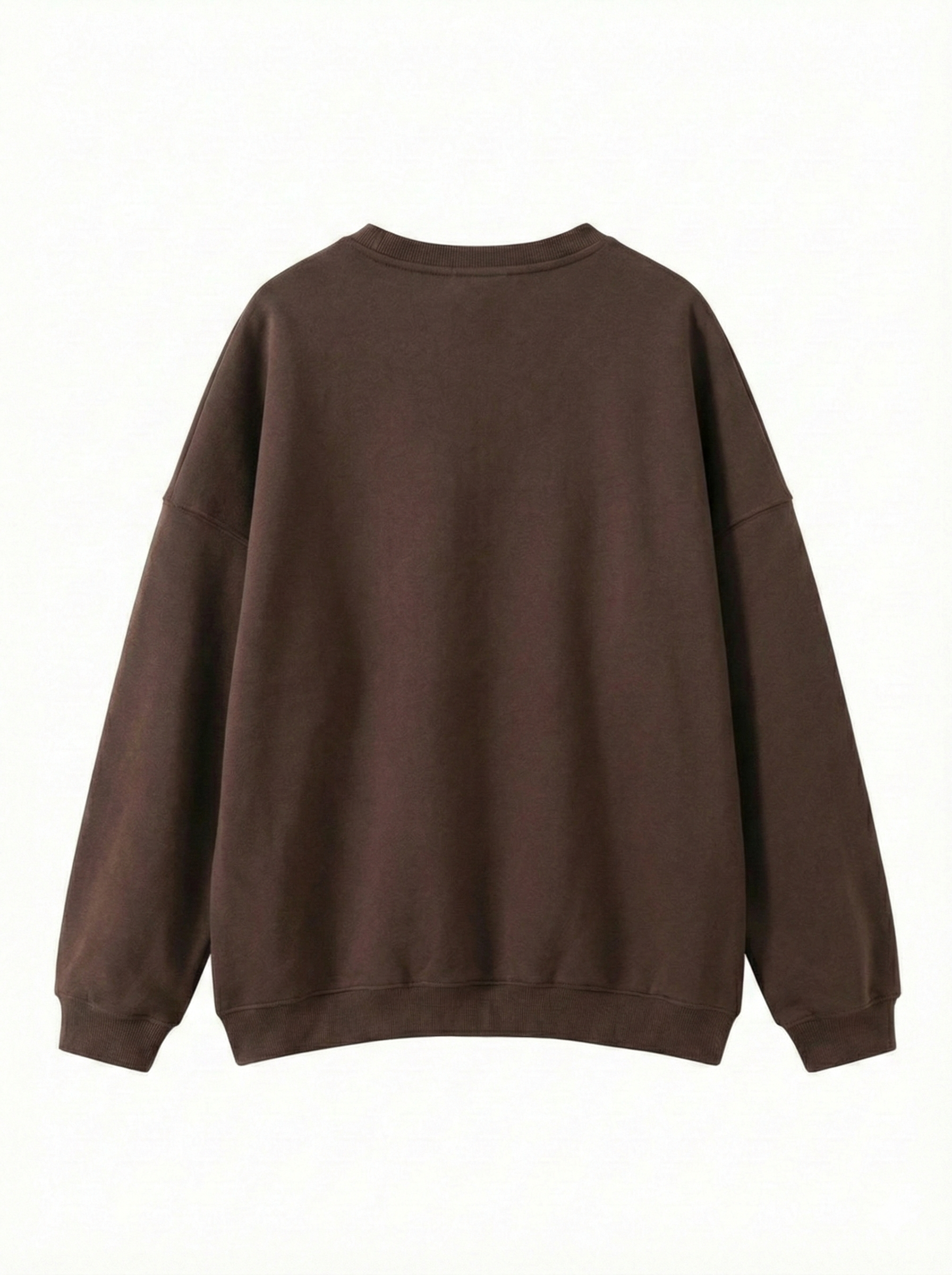 Oversized Crew Neck – Mocha Mousse