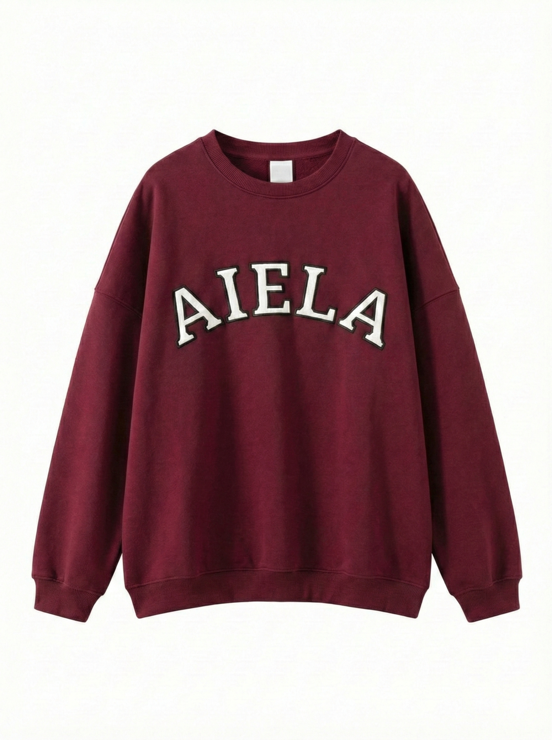 Oversized Crew Neck – Burgundy
