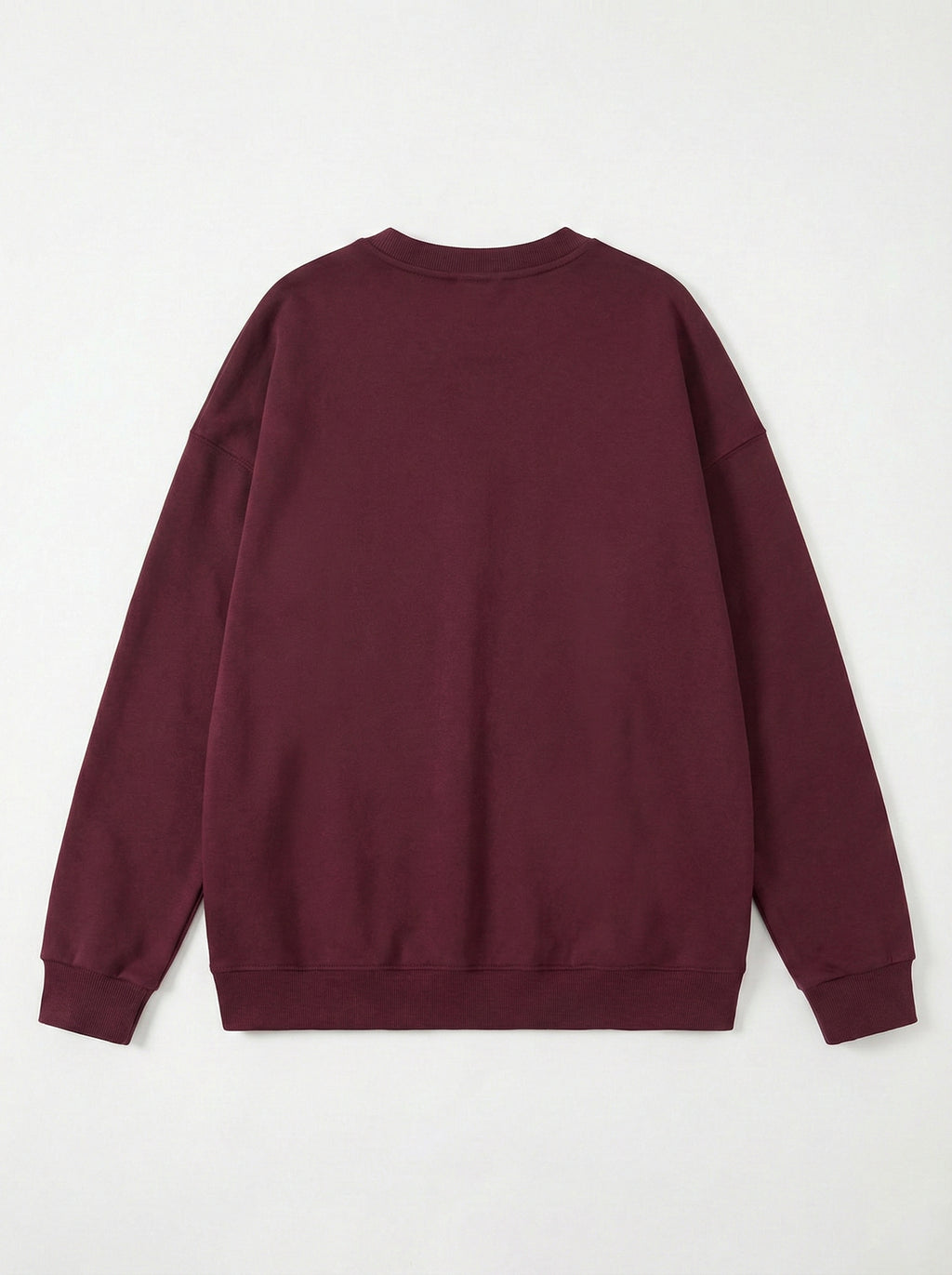 Oversized Crew Neck – Burgundy